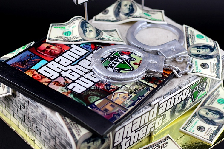 Торт детский Grand Theft Auto 5 (GTA-5) Фото 4