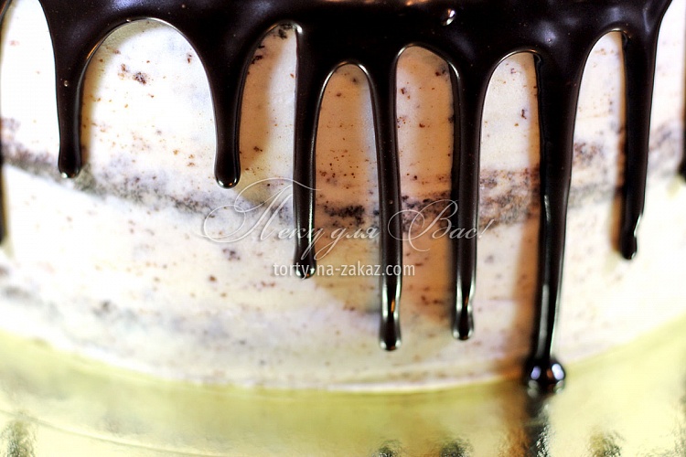 Торт праздничный кремовый с шоколадной глазурью «Солнечное настроение» Фото 6
