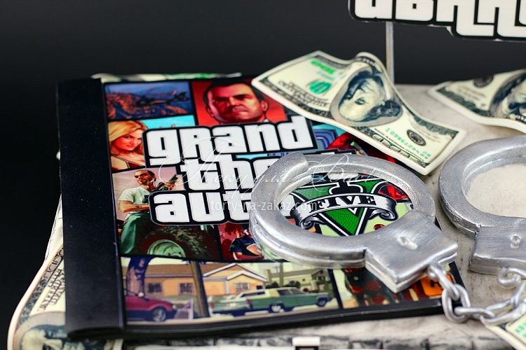 Торт детский Grand Theft Auto 5 (GTA-5) Фото 9